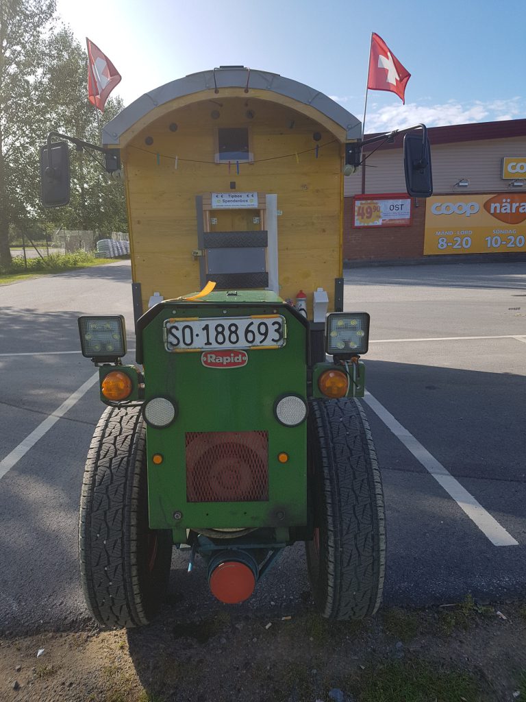 Minitraktor front