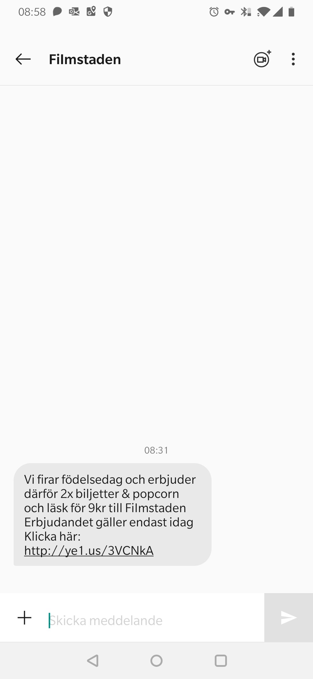 Bluff sms från filmstaden